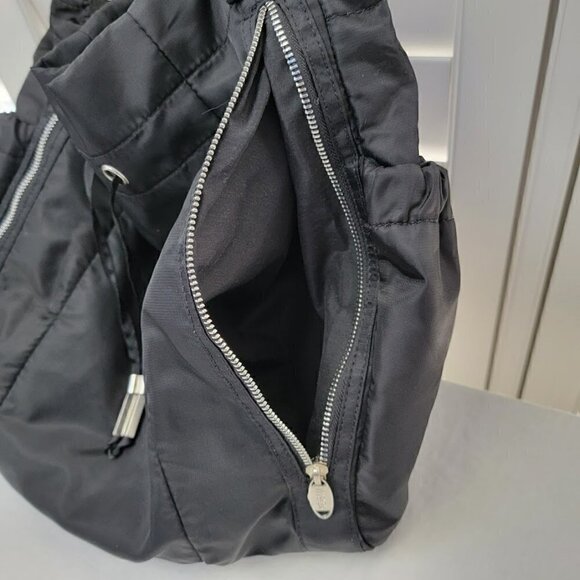 Great Lightweight Kenneth Cole Reaction Drawstring Hobo Bag - Nylon - Picture 6 of 14